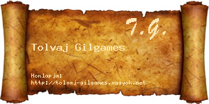 Tolvaj Gilgames névjegykártya